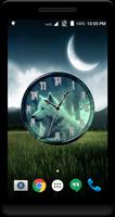 Wolf Clock Live Wallpaper poster
