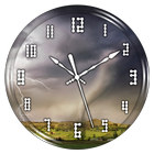 Tornado Clock Live Wallpaper icône