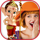 selfie with ganesha photo frame أيقونة