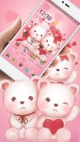 Pink Anime Bear plakat