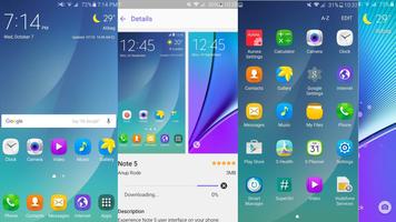 Note 5 Galaxy Launcher Theme Affiche