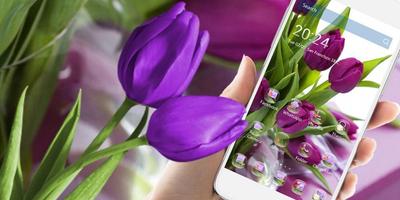 HD Purple Tulip Wallpaper screenshot 3