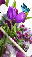 HD Purple Tulip Wallpaper পোস্টার