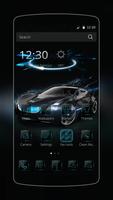 Black technology sports car ภาพหน้าจอ 3