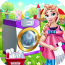 Laundry games for girls : Hotel Laundry Girls aplikacja