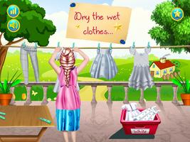 Laundry games for girls : Hotel Laundry Girls capture d'écran 1