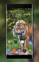 Theme for Lava C41 Tiger Wallpaper Plakat