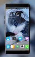 Theme for Lava Discover 128 Cute Cat Wallpaper Affiche