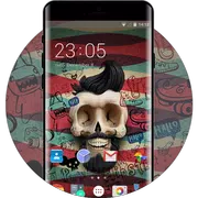 Comic Skull Theme for Lava Iris 405+