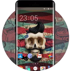 Comic Skull Theme for Lava Iris 405+ APK 下載