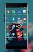 برنامه‌نما Cute dinosaur Theme for Lava Iris 400 Colours عکس از صفحه