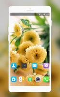 Theme for Lava Iris 410 Flower Bouquet Wallpaper الملصق