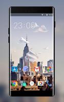 Theme for Lava Iris 450 Colour Fantasy City poster