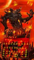 Lava Monster Keyboard Theme Cartaz