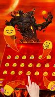 Lava Monster Keyboard Theme ảnh chụp màn hình 2