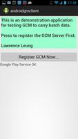 Test App for GCM اسکرین شاٹ 1