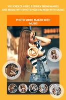 VidMake - Photo Video Maker With Music Affiche