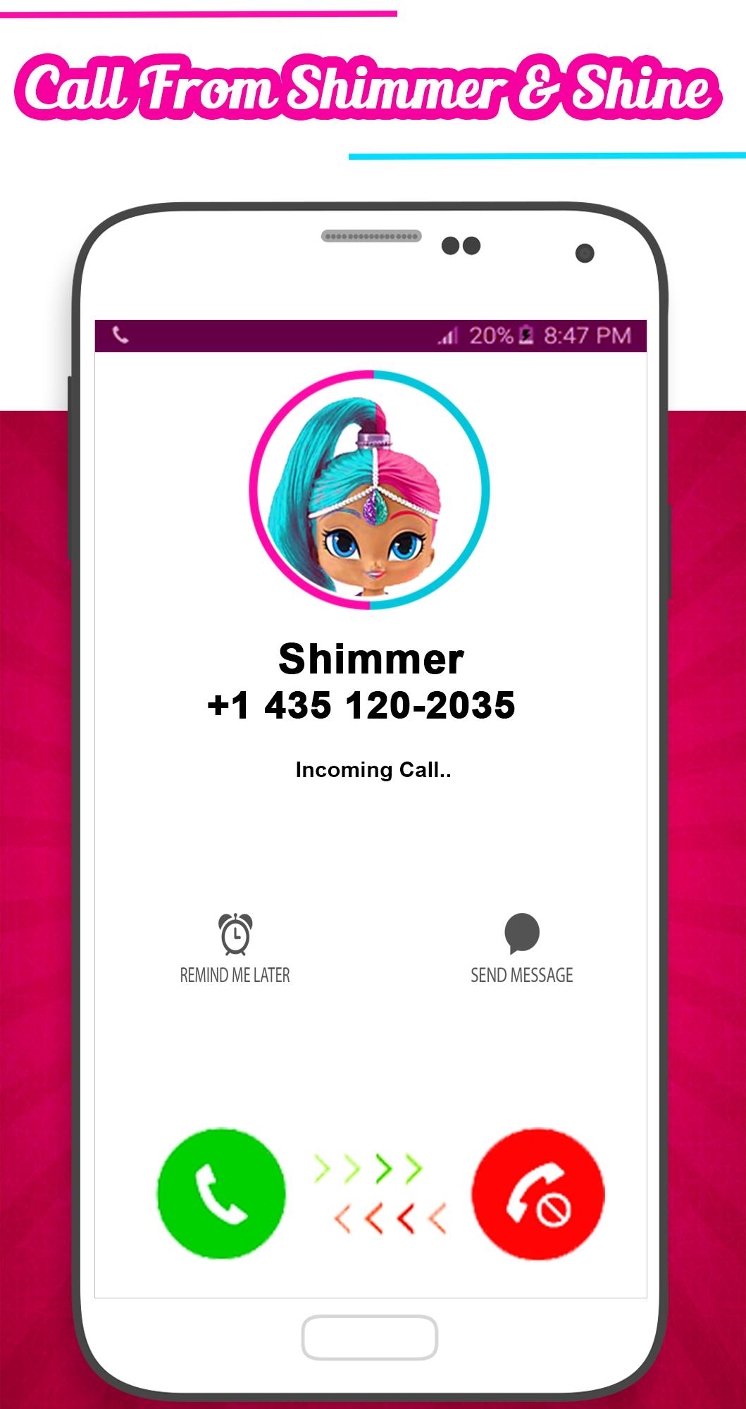 Call From Shimmer Shine For Android Apk Download - shimmer shine it time roblox