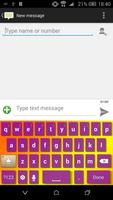 Purple Keyboard Theme Affiche