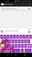 Purple Keyboard Theme تصوير الشاشة 2