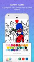 miraculous  ladybug and cat noir drawing coloring capture d'écran 2
