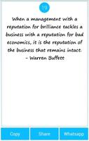 101 Great Saying by W' Buffett poster