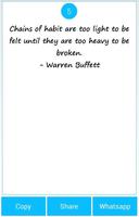 101 Great Saying by W' Buffett screenshot 1