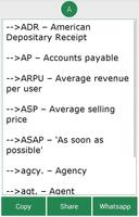 Business Finance Abbreviation capture d'écran 2