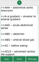 Complete Medical Abbreviations capture d'écran 2