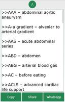 برنامه‌نما Complete Medical Abbreviations عکس از صفحه