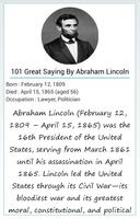 101 Great Saying By A'Lincoln 截圖 1