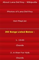 All Songs of Lana Del Rey اسکرین شاٹ 2