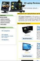 3D Laptop Reviews Affiche