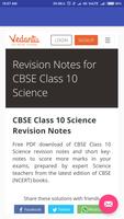 CBSE Class 10th Notes پوسٹر