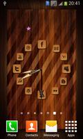 پوستر Wooden Analog Clock