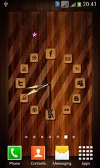 Wooden Analog Clock APK download