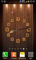 برنامه‌نما Wooden Analog Clock عکس از صفحه