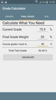 Grade Calculator screenshot 1