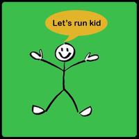 Let's run kid - Fun game 2017 Cartaz