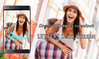 Letters Lock Screen اسکرین شاٹ 2