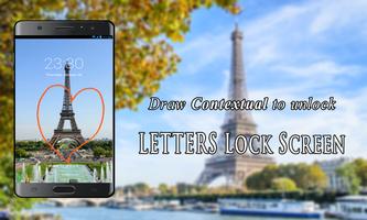 Letters Lock Screen Affiche