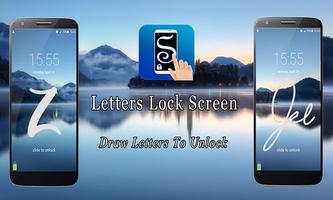Letters Lock Screen Affiche