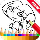Learn Coloring for dora Fans icon