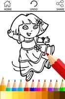 Learn Coloring for dora Fans poster
