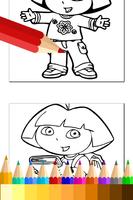 Learn Coloring for dora Fans screenshot 2