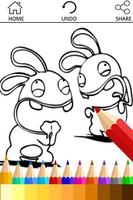 Learn Coloring for Rabbids پوسٹر