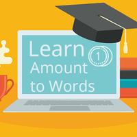 Learn Amount to Words Affiche