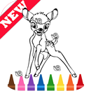 APK Learn Draw Coloring for Deer Bambino by Fans