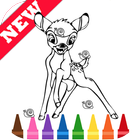 Learn Draw Coloring for Deer Bambino by Fans ikon