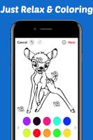 Learn Draw Coloring for Deer Bambino by Fans Affiche